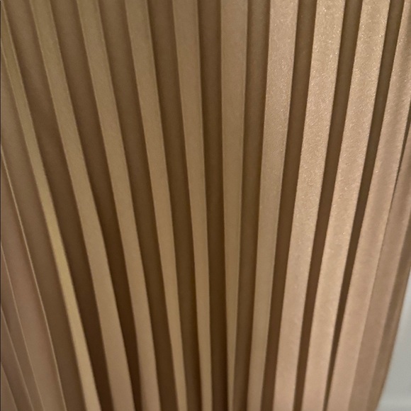 NWT J. Crew Tan A-Line Pleated Satin Skirt - Picture 2 of 6